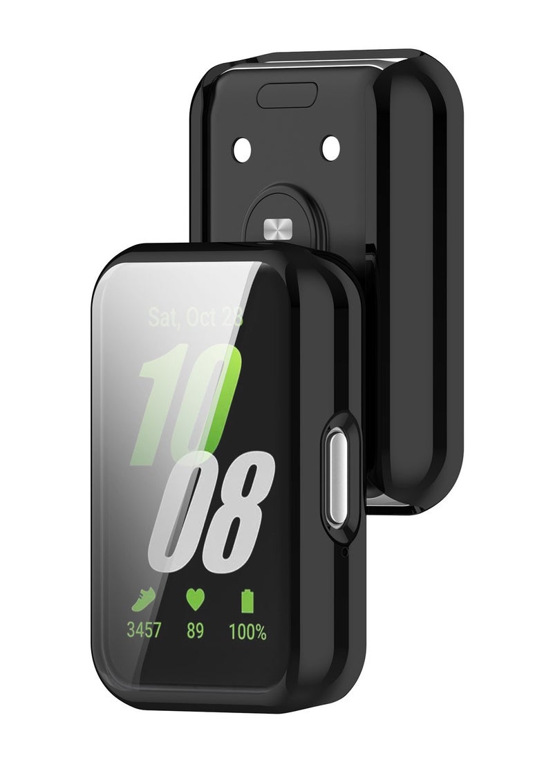 CoomBe 2PCS Case for Samsung Galaxy Fit 3 Screen Protector TPU Full Coverage Protective Cover Clear and Black  - Image 3