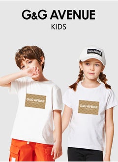 G&G AVENUE Boys T-Shirt, Kids' T-Shirt For Boys, Lightweight Tee for Kids, Script & Print  - Image 1