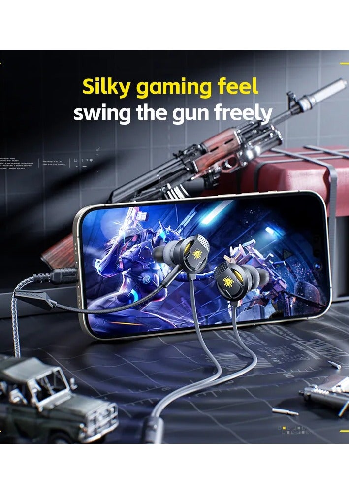 بليكستون سماعات Plextone RX5 باير إن-إير من نوع C مع ميكروفون قابل للفصل وقابل للطي. وسائد الأذن مصنوعة من السيليكون خفيف الوزن وغير القابل للانزلاق لتوفير شعور رائع أثناء الاستخدام والألعاب. - Image 3