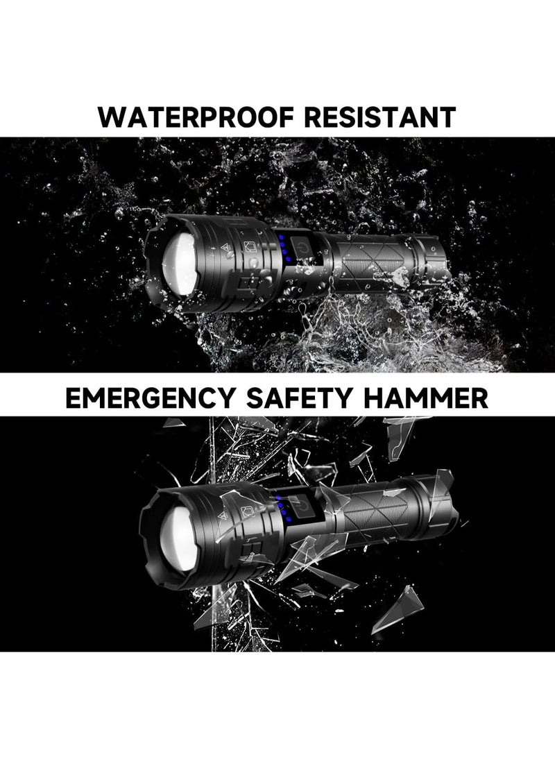 Rechargeable Flashlights High Lumens, 990000LM Powerful Tactical Flashlights, 5 Modes LED Flashlight Adjustable, Brightest Flashlight Waterproof, Handheld Flash Light for Emergencies, Camping, Hiking - Image 4