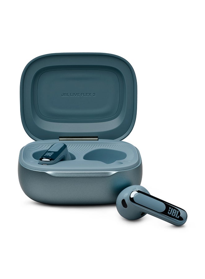 JBL Live Flex 3 True Wireless Noise Cancelling Open-Stick Earbuds Blue - Image 1