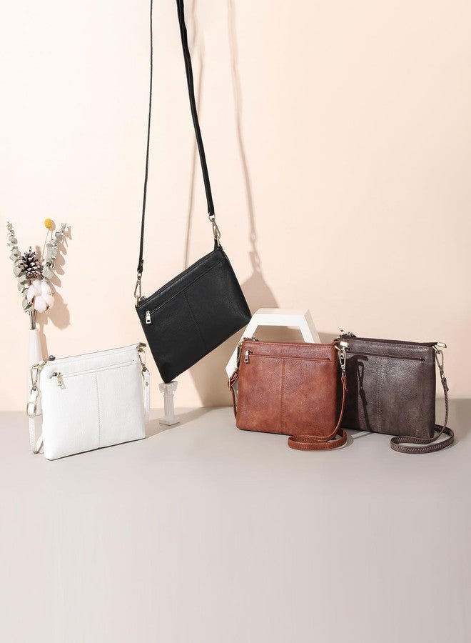 SENDEFN Leather Crossbody Bag for Women Small Clutch Purses Crossbody Shoulder Handbag Wallet Purses RIFD Card Slots - Image 2