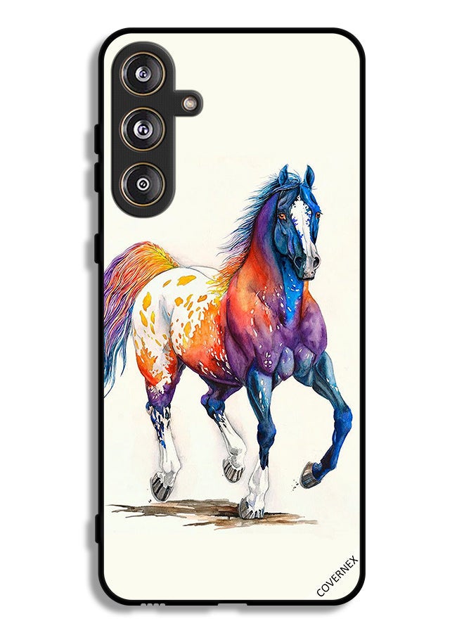 Covernex Samsung Galaxy F55 5G Protective Case Cover Horse Paint Art - Image 1