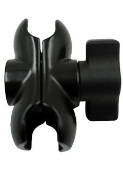 60mm Short Long Double Socket Arm Camera Clamp Mount For Ball Bases For Camera Bicycle Motorcycle Phone Holder, Black