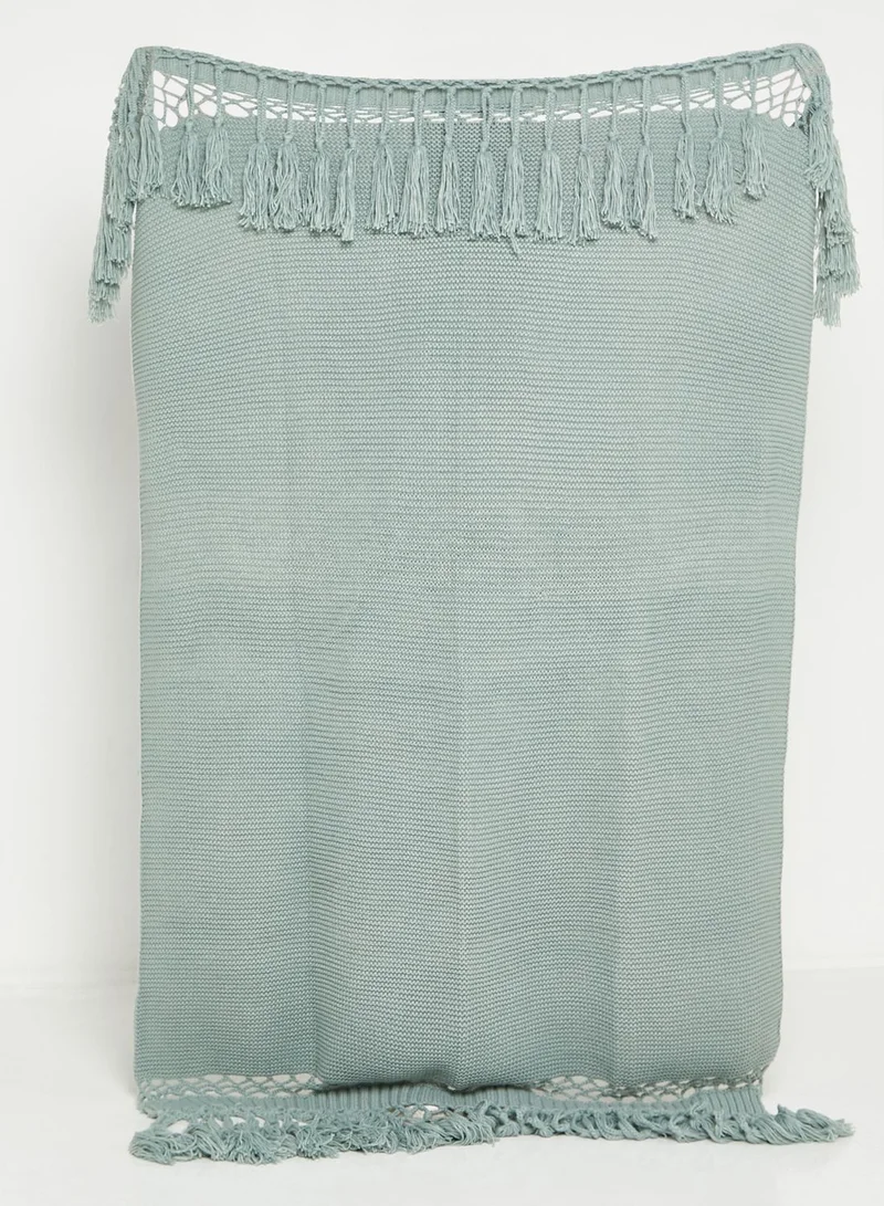 Noire Edit Premium Tassel Blanket 120 X 180Cm