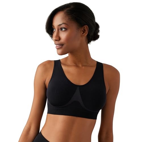 Wacoal Womens B-smooth Wide Strap Bralette Bra, Black, 40 US - Image 4