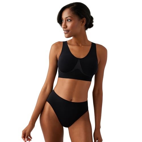 Wacoal Womens B-smooth Wide Strap Bralette Bra, Black, 40 US - Image 2