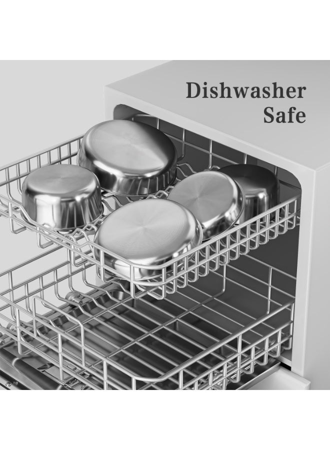 Caannasweis Detachable Nonstick Cookware Set - Stackable Induction Pots and Pans With Removable Handles, Dishwasher Safe - For RV Camping, Oven and Stovetop Use, 15 Pieces - Image 5
