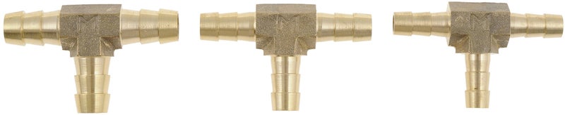 Dorman 55109 1/4 In., 5/16 In. And 3/8 In. Brass Tee Connector Assortment, 3 Pack Universal Fit - Image 2