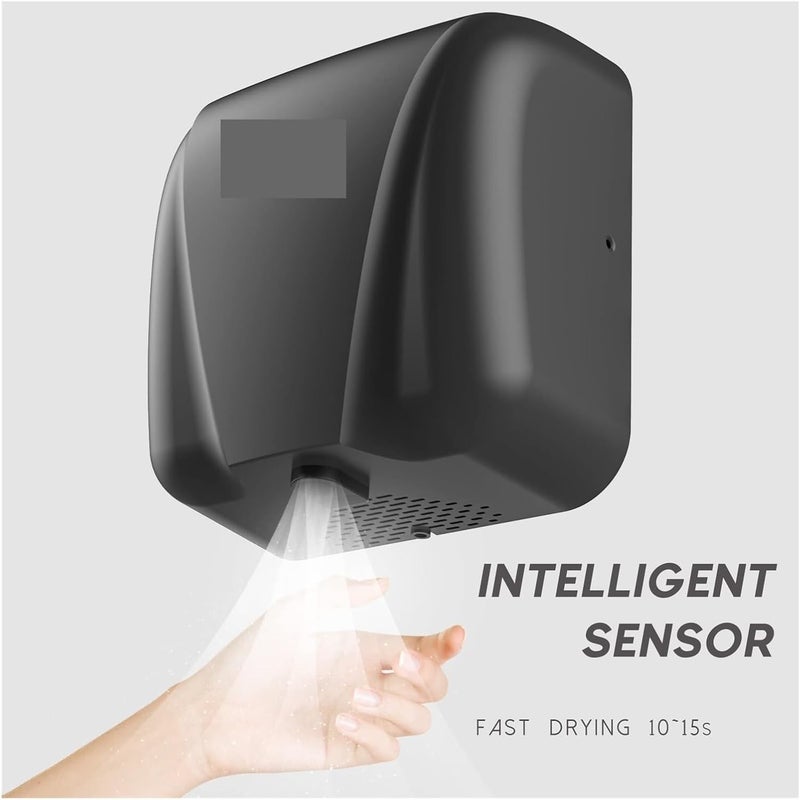 Hand Dryer, Hand Dryer Commercial 1800W, Stainless Steel Electric Bathroom Use for Kitchen Bedroom Hotel(Brushed Hand dryers) - Image 2
