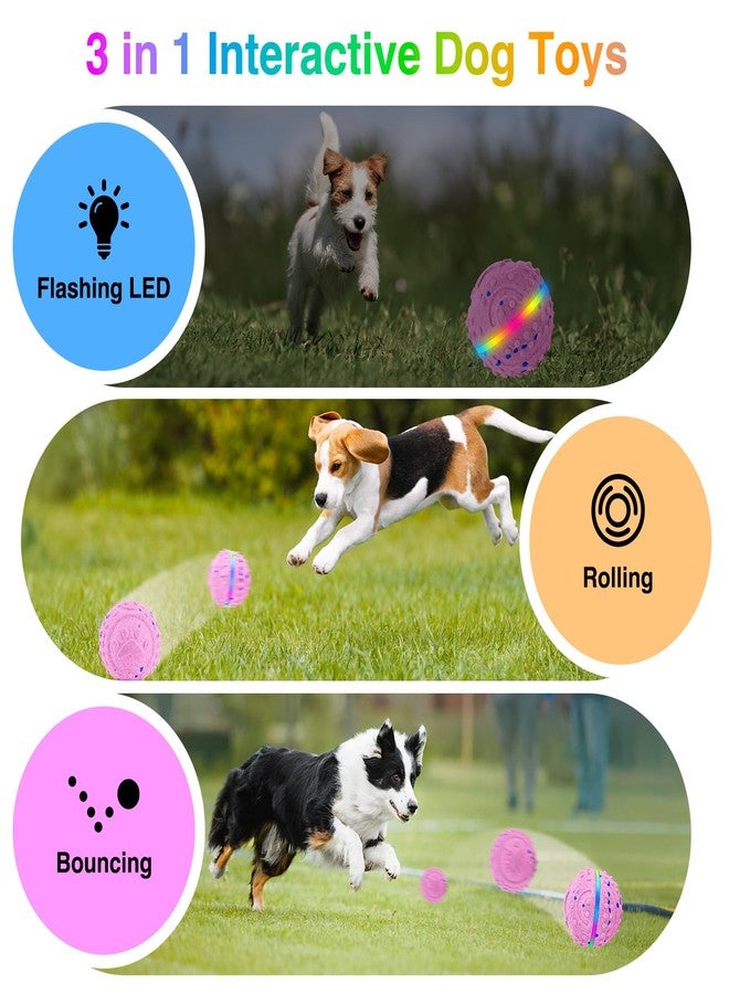 Vizbrite Interactive Dog Toys, Waterproof Smart Dog Ball, Rechargeable Moving Bouncing Dogs Ball with RGB Lights, 3 in 1 Play Modes Keeps Dogs Busy, E-TPU Material for Small Medium Dogs - Image 4
