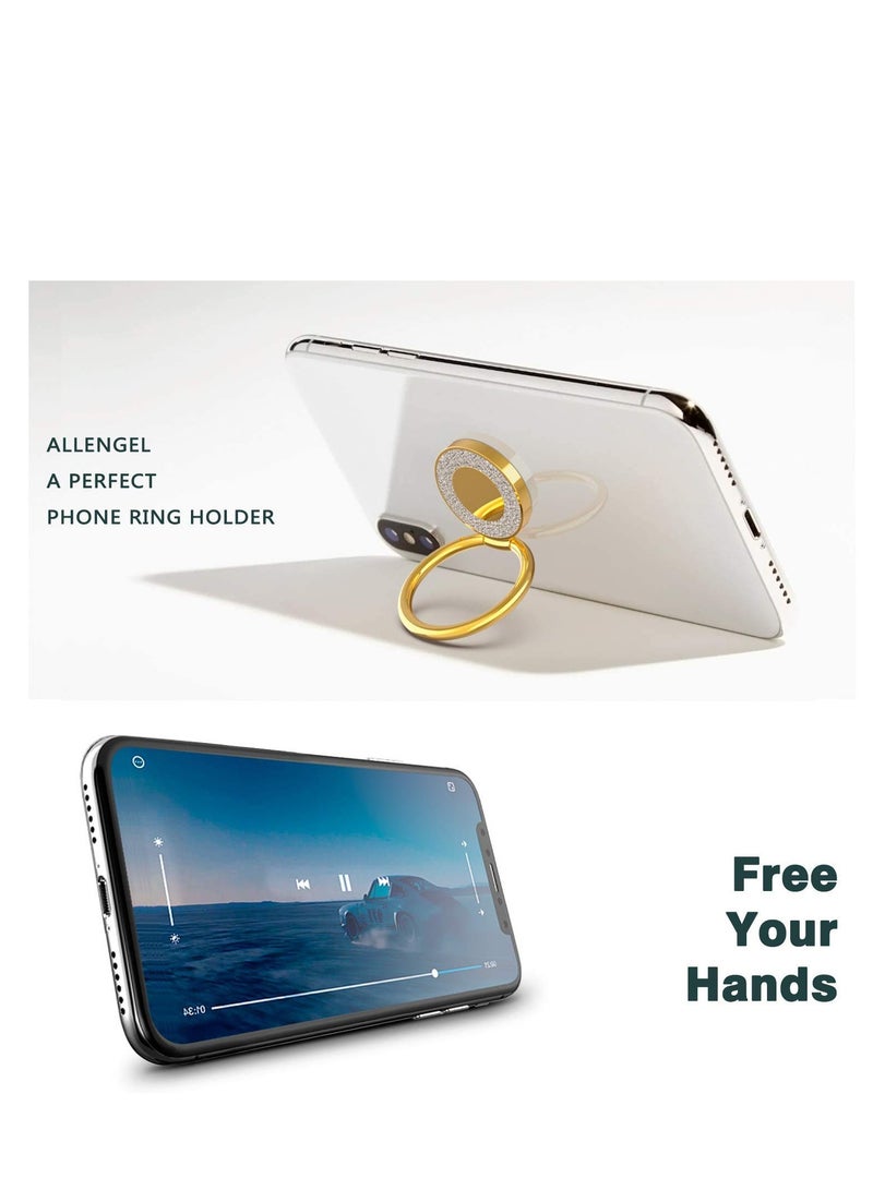 SYOSI Water droplets shape,Phone Ring Holder Stand Finger Grip Stand Holder Ring 360 Rotate and 180 Flip,Car Mount Phone Ring Grip for Smartphone Tablet PC case Phone Ring - Image 2