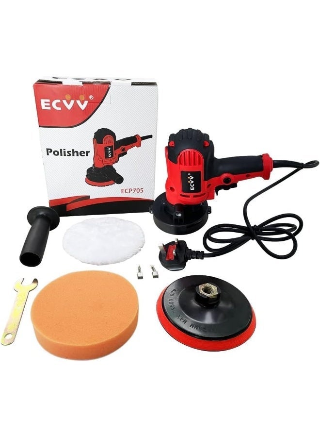 ECVV ECVV Electric Polisher Machine 700W Polishing Machine Adjustable Speed Sander Polish Waxing Tools Car Accessories Furniture Leather Shoes Polishing Tool - Image 4