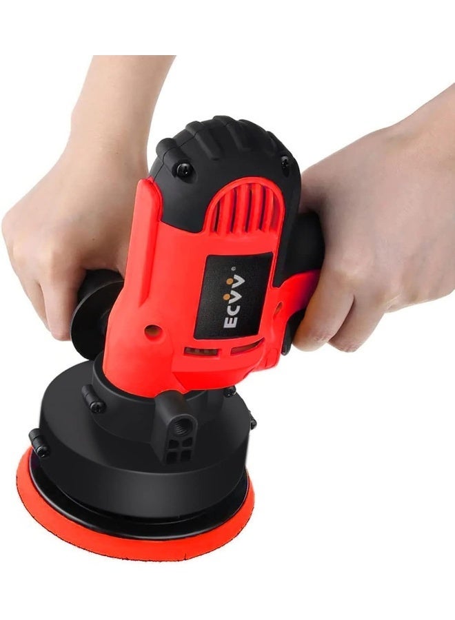 ECVV ECVV Electric Polisher Machine 700W Polishing Machine Adjustable Speed Sander Polish Waxing Tools Car Accessories Furniture Leather Shoes Polishing Tool - Image 1