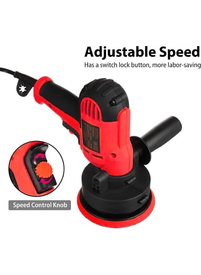 ECVV ECVV Electric Polisher Machine 700W Polishing Machine Adjustable Speed Sander Polish Waxing Tools Car Accessories Furniture Leather Shoes Polishing Tool - Image 5