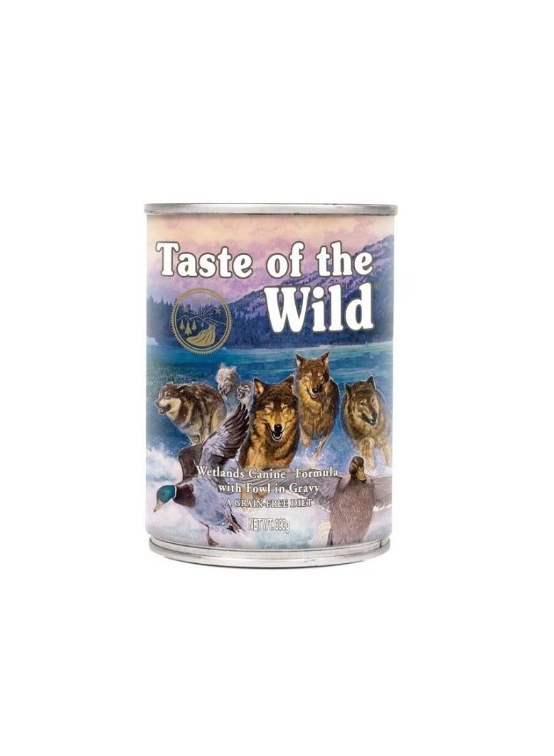 تيست أوف ذا وايلد طعم الطيور البرية في الأراضي الرطبة الكلاب في طعام الكلاب الرطب المرق - Image 1