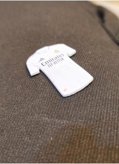 Generic Plastic Sticker for Mobile or Any Smooth Surface and Laptop Real Madrid Club Jersey Shaped  - Image 2