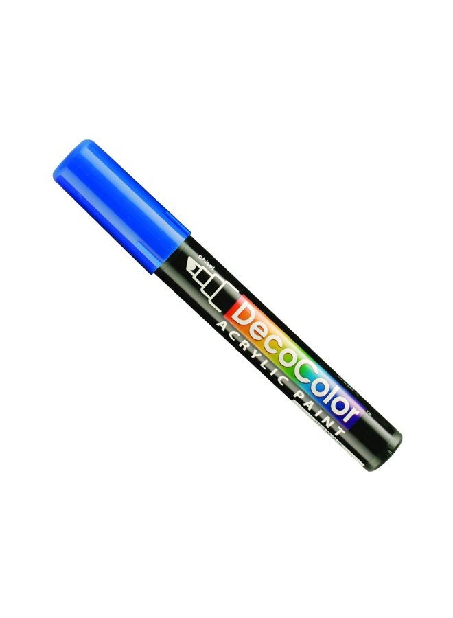 Uchida Marvy Deco Color Chisel Tip Acrylic Paint Marker Art Supplies, Blue