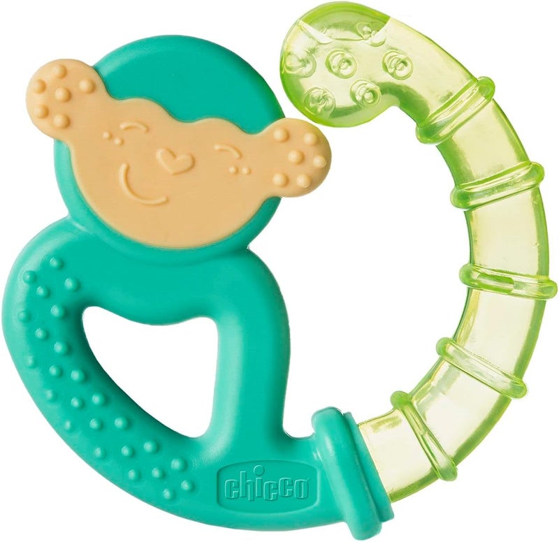 Chicco عضاضة شيكو فريش آند ريلاكس على شكل قرد أو كسلان 4 شهور وما فوق مملوءة بالماء المعقم - Image 5