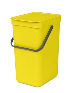 brabantia Waste Bin 12L Yellow  - Image 1
