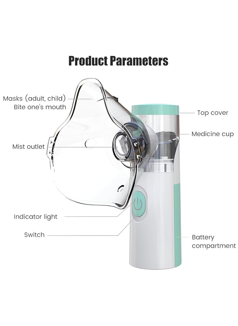 Nebulizer Portable Mini Vaporizers Handheld Atomizers for Adults and Children Travel Nebulizer Steam Inhalator Quit Portable - pzsku/ZC58E042552B679403F49Z/45/_/1716360938/ad08459c-4d18-4229-b57f-be763fa9397e