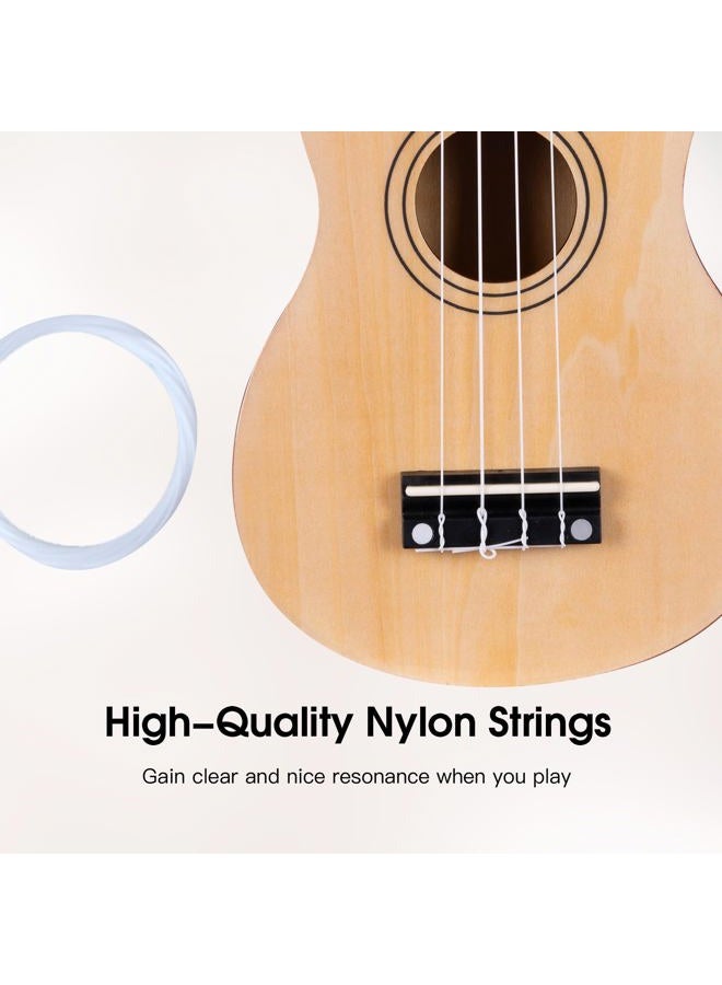 ADM Ukulele for Beginners Hawaiian Wood Ukelele Kit for Kids Adult Student Starter Professional Ukalelee Pack Bundle with Free Lessons Gig Bag Strap Nylon String Tuner (Natural, 21 Inch) - Image 5