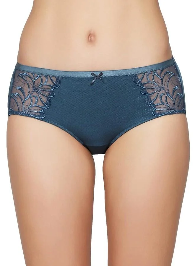 ترايامف Triumph International Women's Polyamide Classic Solid Hipster Panties (Pack of 1) (756I503 EN_Blue_S)