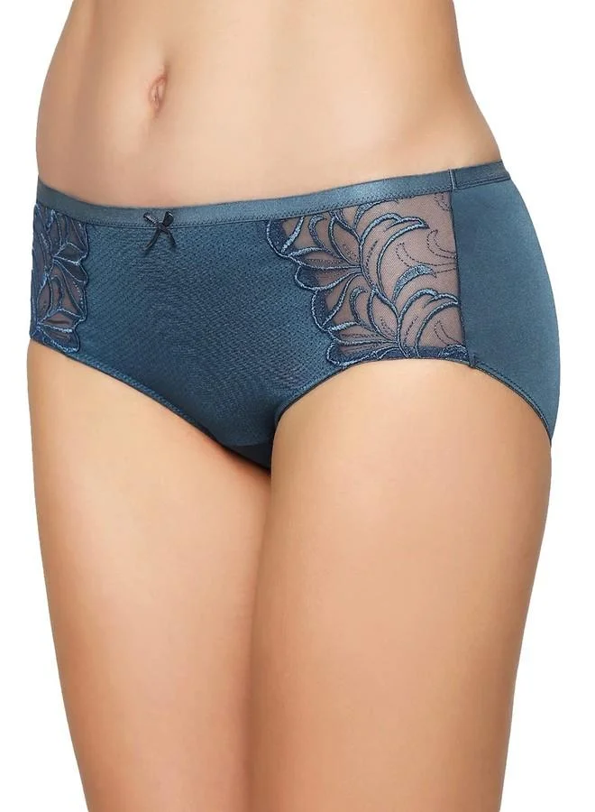 ترايامف Triumph International Women's Polyamide Classic Solid Hipster Panties (Pack of 1) (756I503 EN_Blue_S)
