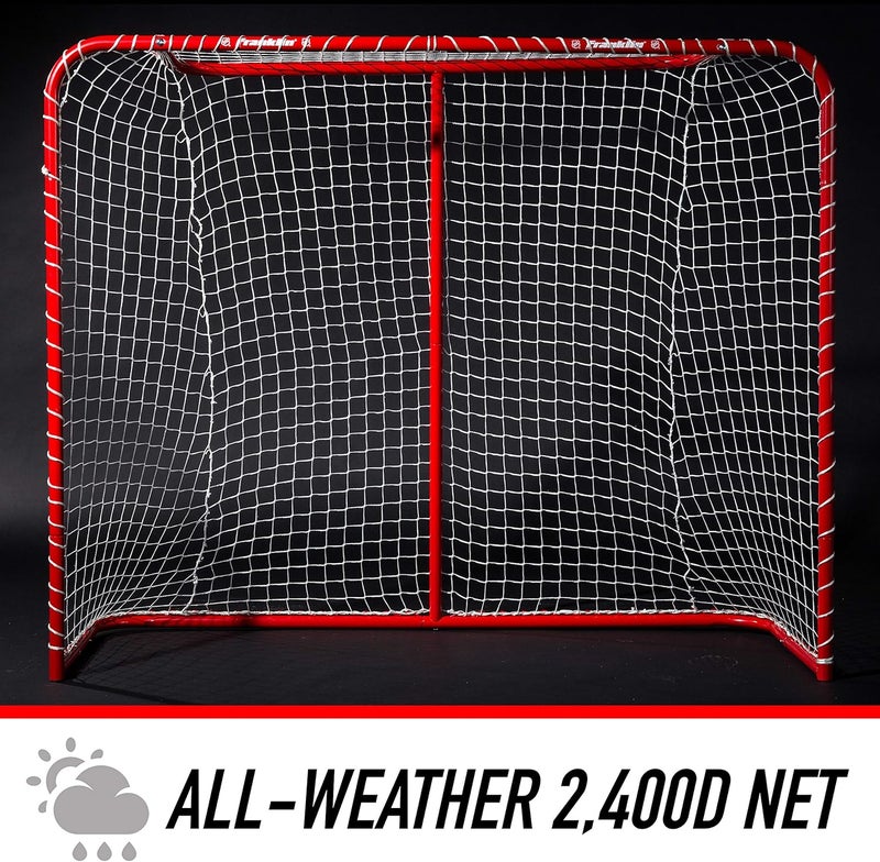 Franklin Sports Youth Street Hockey Net - Indoor Outdoor Steel Hockey Goal for Kids Roller Street - 54" Inches - Image 3