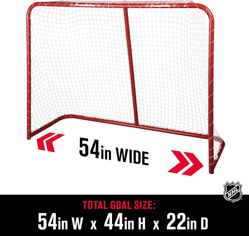 Franklin Sports Youth Street Hockey Net - Indoor Outdoor Steel Hockey Goal for Kids Roller Street - 54" Inches - Image 4