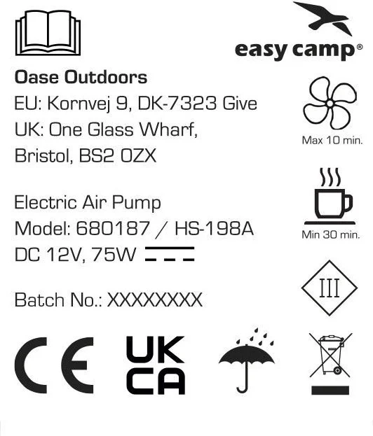 easy camp El Nino 12V Electric Pump