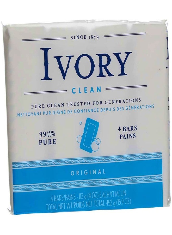 Ivory Original Soap Bath Bar - 4 Oz, 4 Ea (Pack of 4) - Image 1