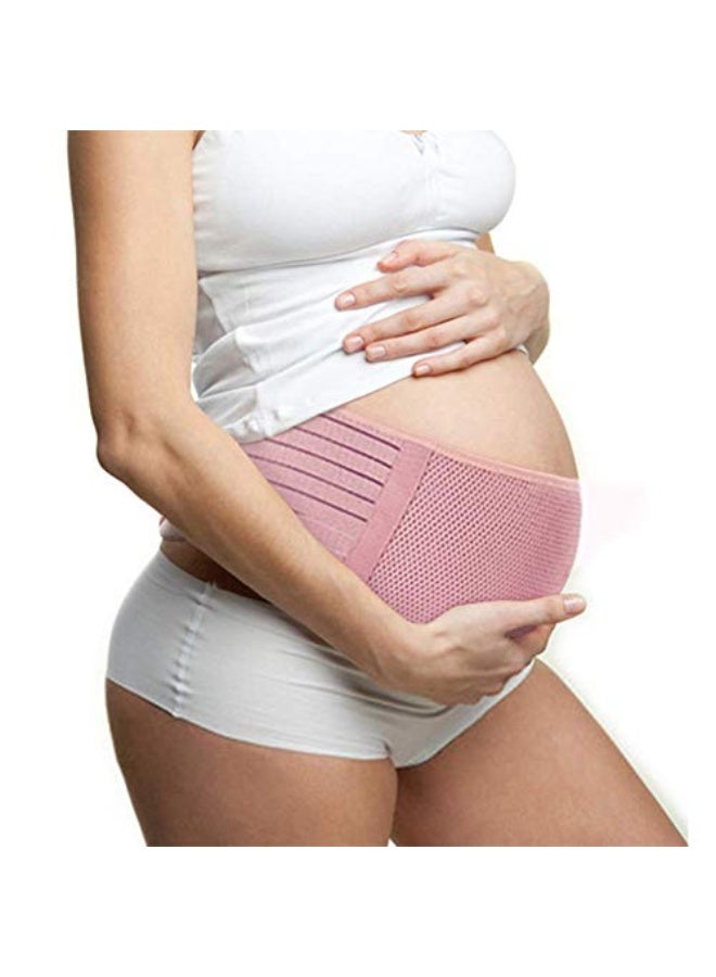 Generic DELFINO Maternity Belt, Pregnancy Support Belt Belly Band Relieve Lower Back, Pelvic and Hip Pain (Breathable/Adjustable - Pink)  - Image 1