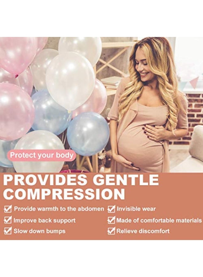 Generic DELFINO Maternity Belt, Pregnancy Support Belt Belly Band Relieve Lower Back, Pelvic and Hip Pain (Breathable/Adjustable - Pink)  - Image 2