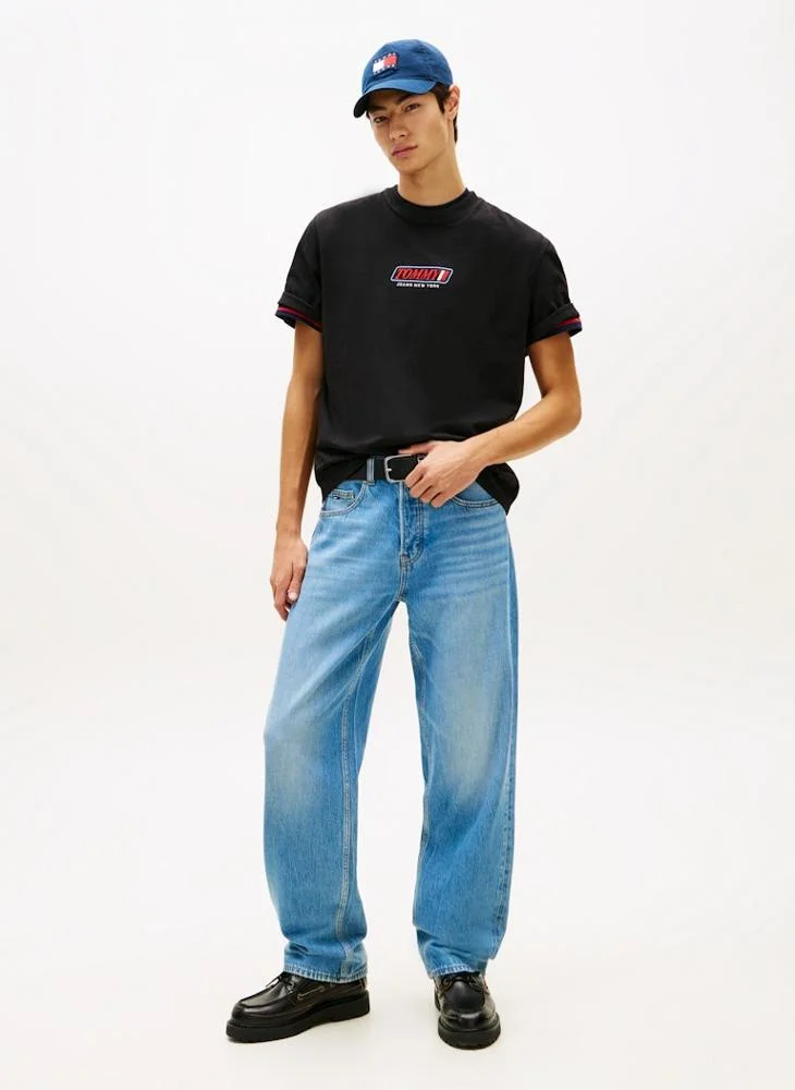 TOMMY JEANS  90s Logo Embroidery Jersey T-Shirt for Men | Best Price UAE
