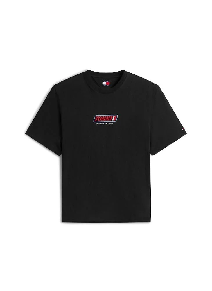 TOMMY JEANS  90s Logo Embroidery Jersey T-Shirt for Men | Best Price UAE