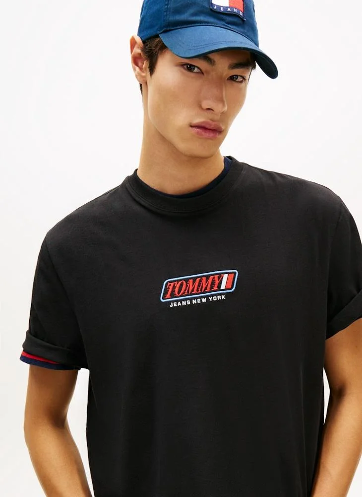 TOMMY JEANS 90s Logo Embroidery Jersey T-Shirt