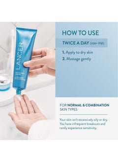 lancer Skincare The Method Cleanse Face Cleanser Daily Face Wash With Salicylic Acid Bonus Size (Skin Type) 8 Fluid Ounces  - Image 4