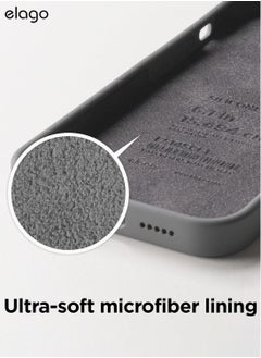 Elago Silicone Case Cover for iPhone 14 Pro - Dark Grey  - Image 5