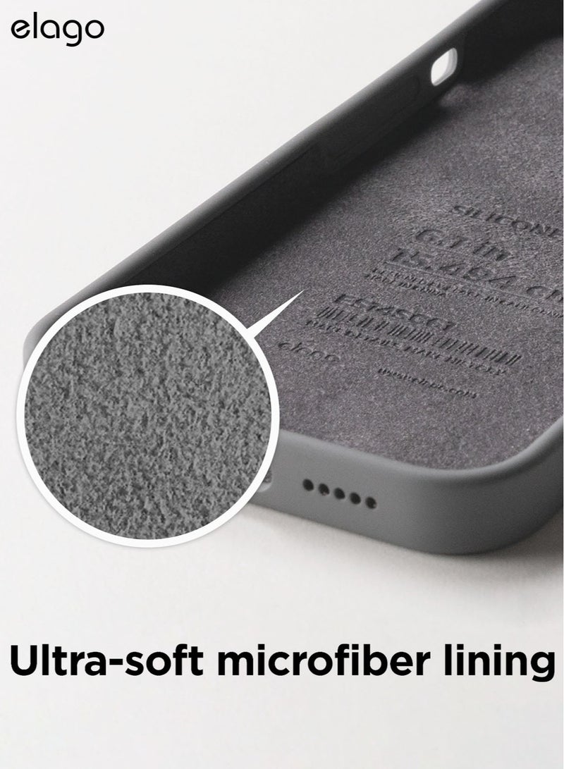 Elago Silicone Case Cover for iPhone 14 Pro - Dark Grey  - Image 5