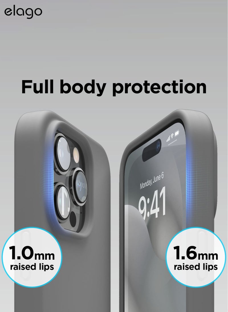 Elago Silicone Case Cover for iPhone 14 Pro - Dark Grey  - Image 3