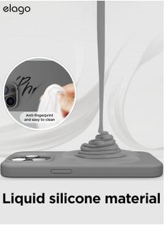 Elago Silicone Case Cover for iPhone 14 Pro - Dark Grey  - Image 4