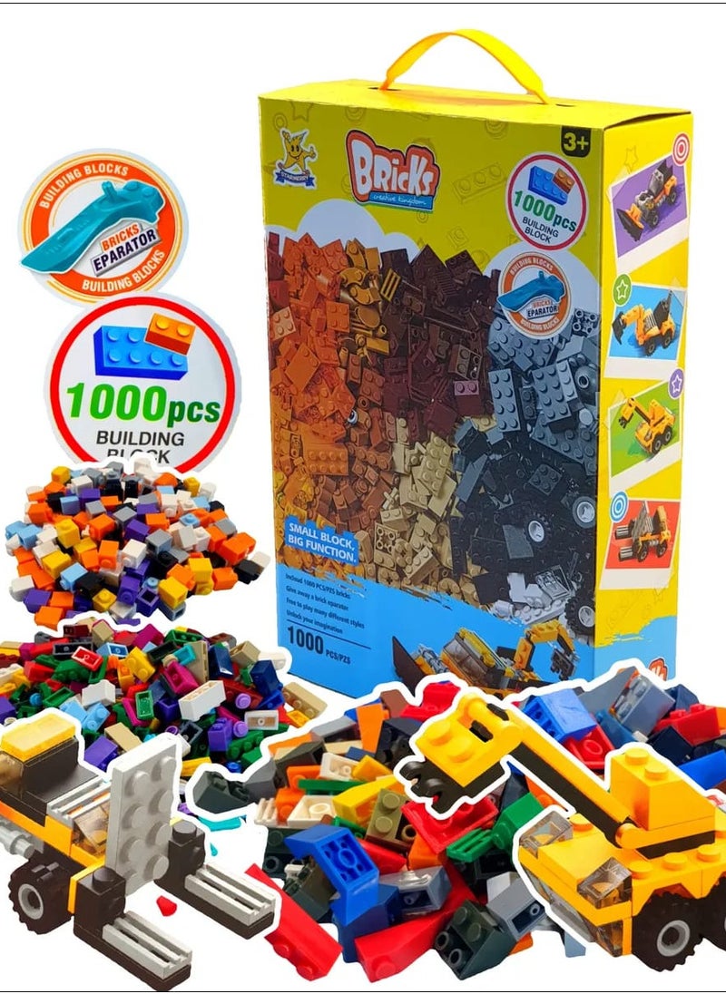 Generic - LEGO 1000 pieces to teach your child assembly and creativity, enhancing focus and imagination. Suitable for ages 6+ with vibrant colors! - Image 1