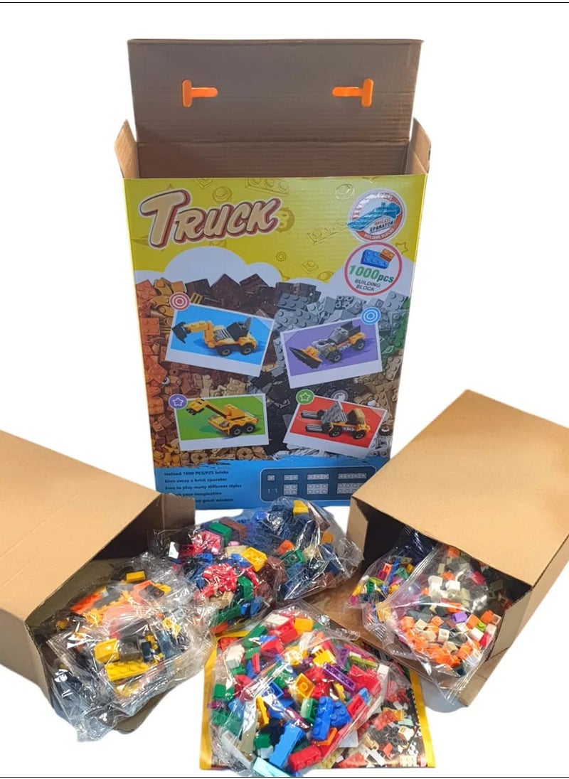 Generic - LEGO 1000 pieces to teach your child assembly and creativity, enhancing focus and imagination. Suitable for ages 6+ with vibrant colors! - Image 1