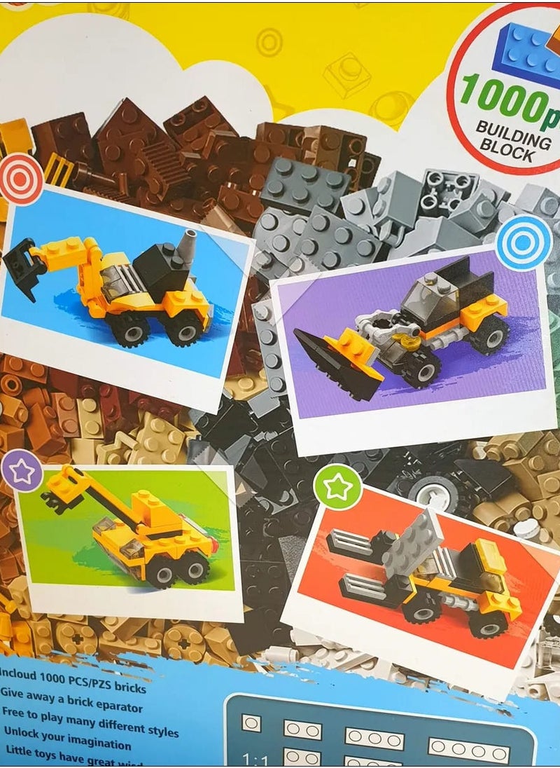 Generic - LEGO 1000 pieces to teach your child assembly and creativity, enhancing focus and imagination. Suitable for ages 6+ with vibrant colors! - Image 1