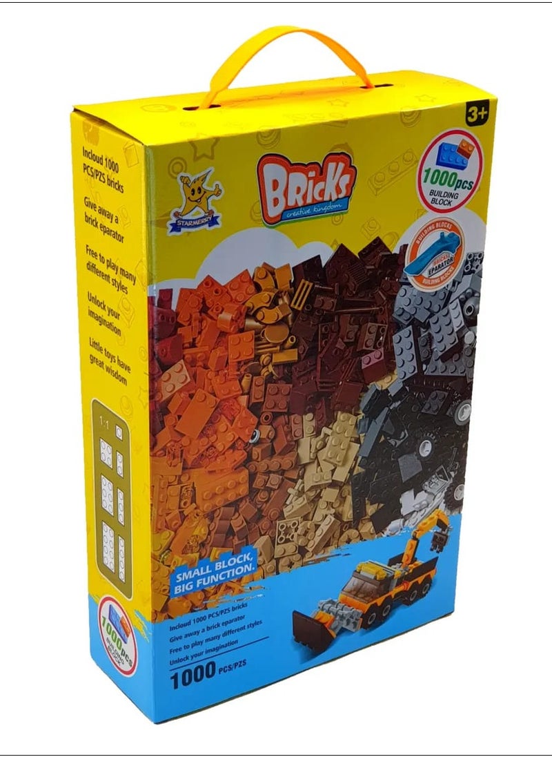 Generic - LEGO 1000 pieces to teach your child assembly and creativity, enhancing focus and imagination. Suitable for ages 6+ with vibrant colors! - Image 1