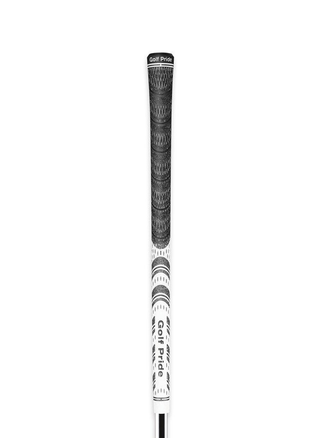 Golf Pride MCC Golf Club Grip - All-Weather Hybrid Grip - Brushed Cotton Cord & Pebbled Texture - Moisture-Wicking Technology, White - Midsize, 1 Pack - Image 1
