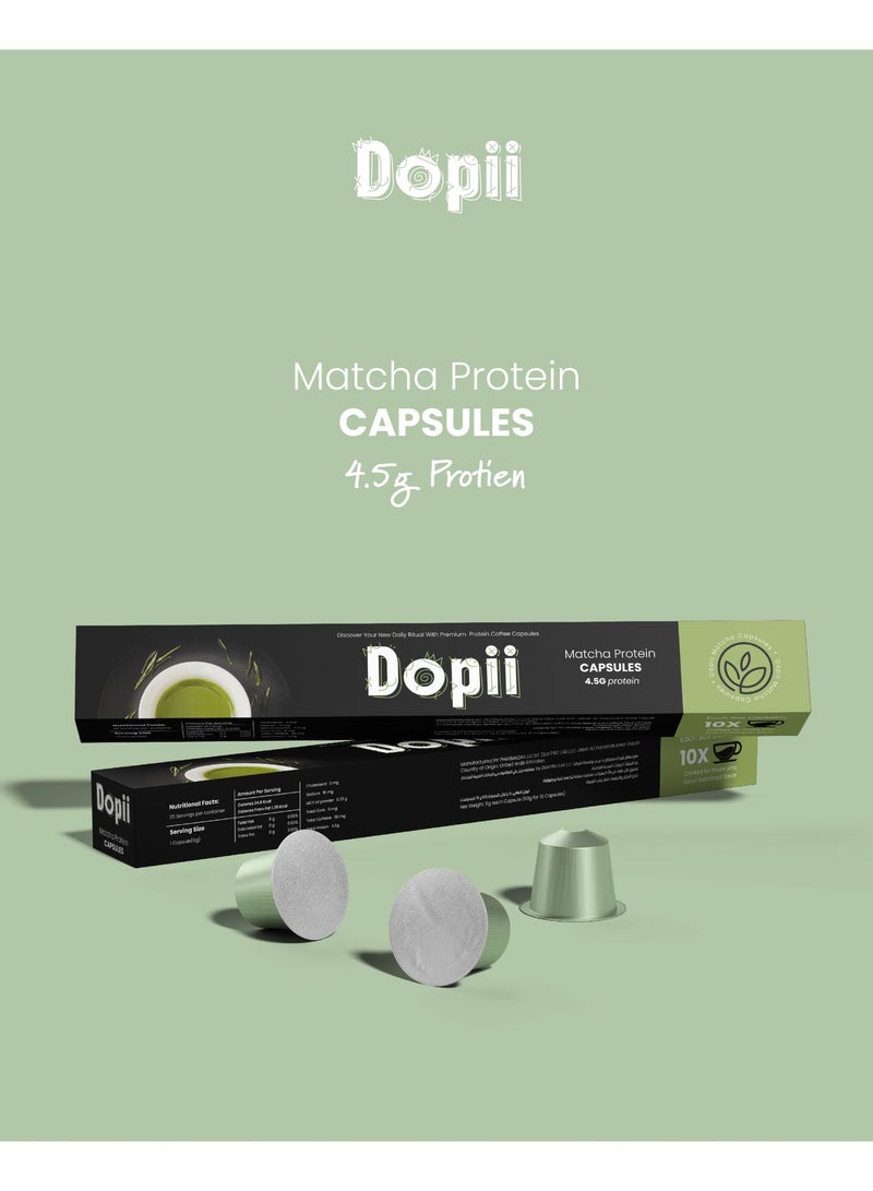 Dopii Matcha and Protein Capsules & Dopii Coffee with Protein Capsules Bundle - Image 2