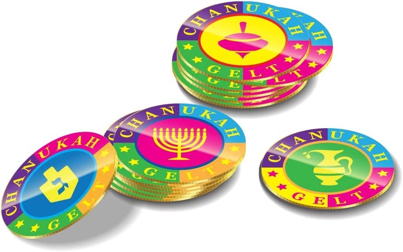 Izzy 'n' Dizzy Hanukkah Dreidels - Lucite Dreidel - 10 Pack Medium - Image 5