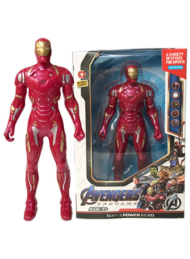 Support A Generation Of Avengers Doll Ornaments Marvel 17 Luminous Doll Toy Model Hand Gift-Color:Hulk Bag  - Image 4